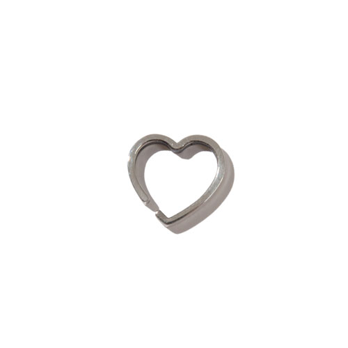 [#kk] Heart single ear cuff (silver)
